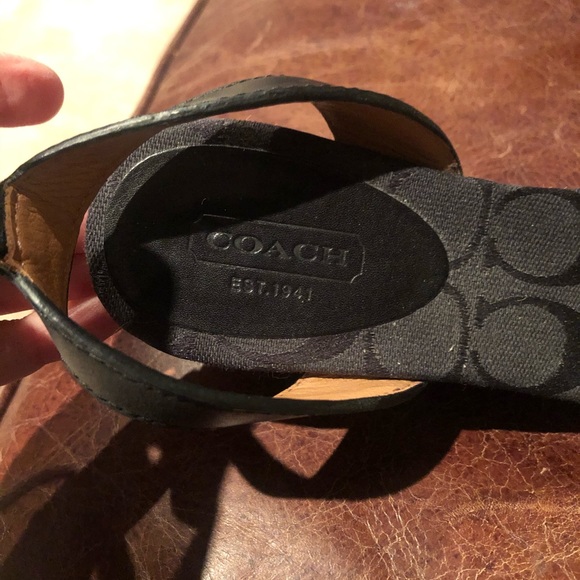 COACH ANKLE STYLE WEDGE SANDALS - Picture 5 of 5